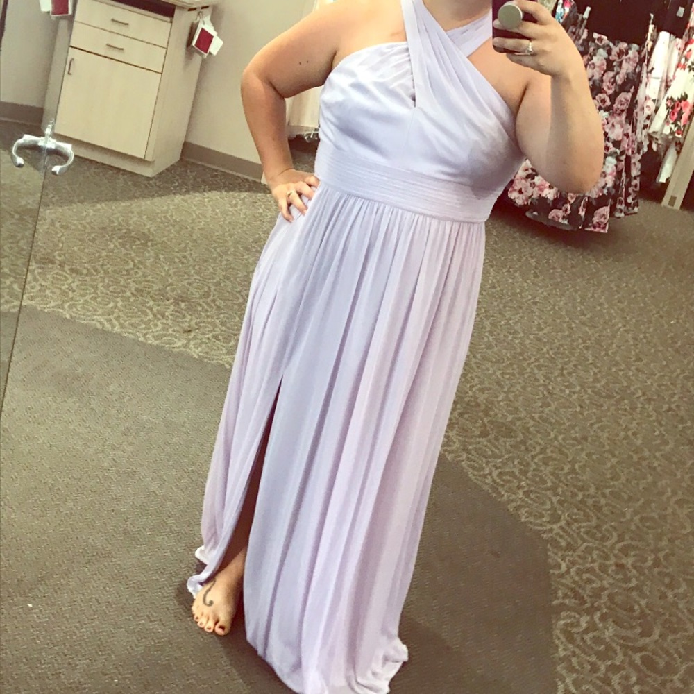 David’s Bridal plus size dress in color Iris